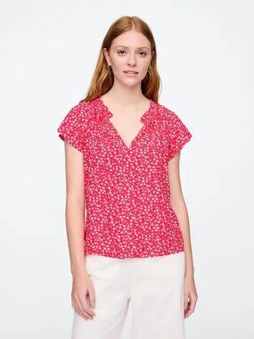 NWT: GAP Factory Splitneck Top - M